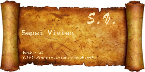 Sepsi Vivien névjegykártya